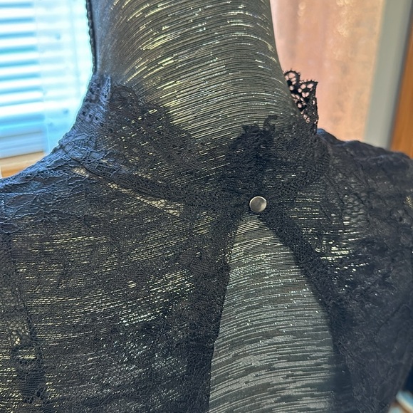 Zara Faux leather and Lace Dress - Picture 6 of 8